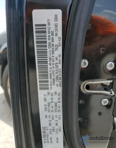2018 Ram 1500 Slt from USA, damaged, VIN 1C6RR6LT8JS123578